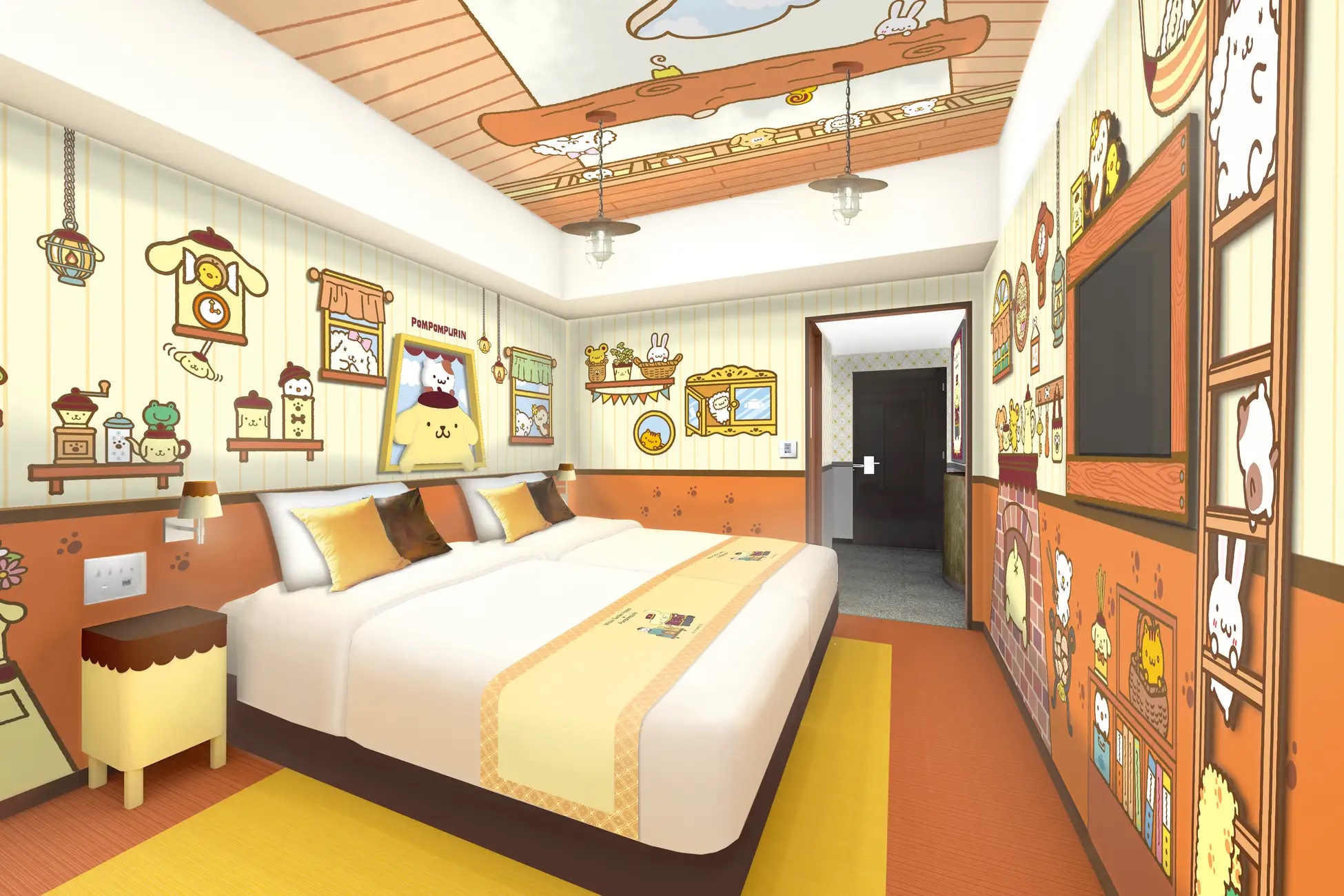 Pompompurin hotel rooms coming to Tokyo, Hokkaido to make your stay