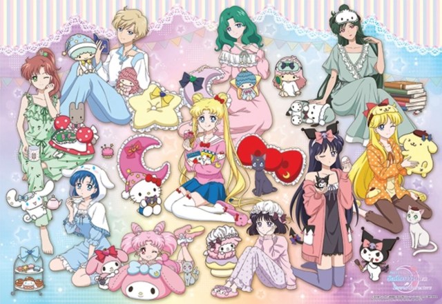 Sailor Moon’s Senshi team up with Hello Kitty and Sanrio for pajama party crossover merch line