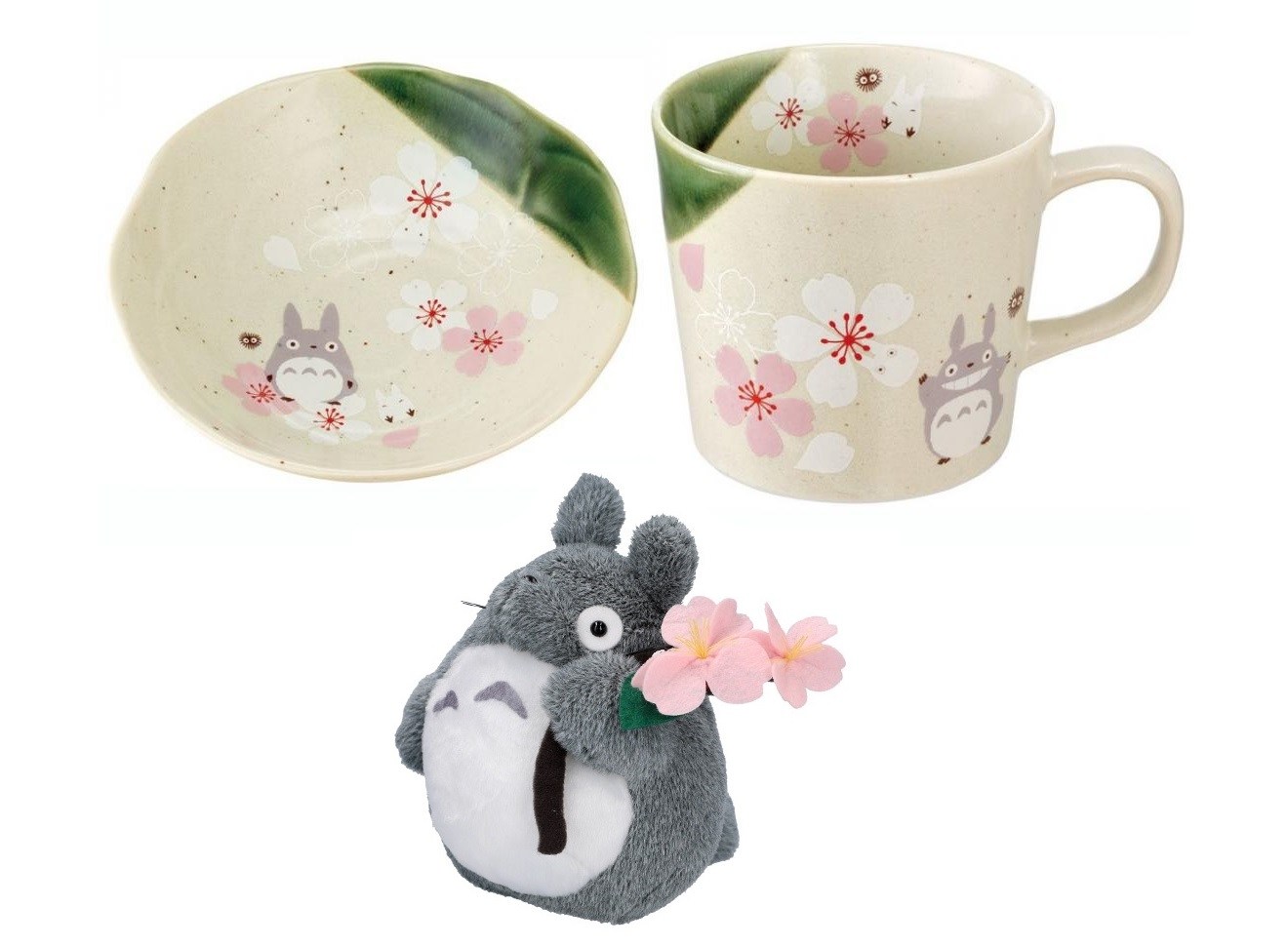 Japanese Spring Tableware Cherry blossom Totoro tableware, interior decoration line arrives for ...