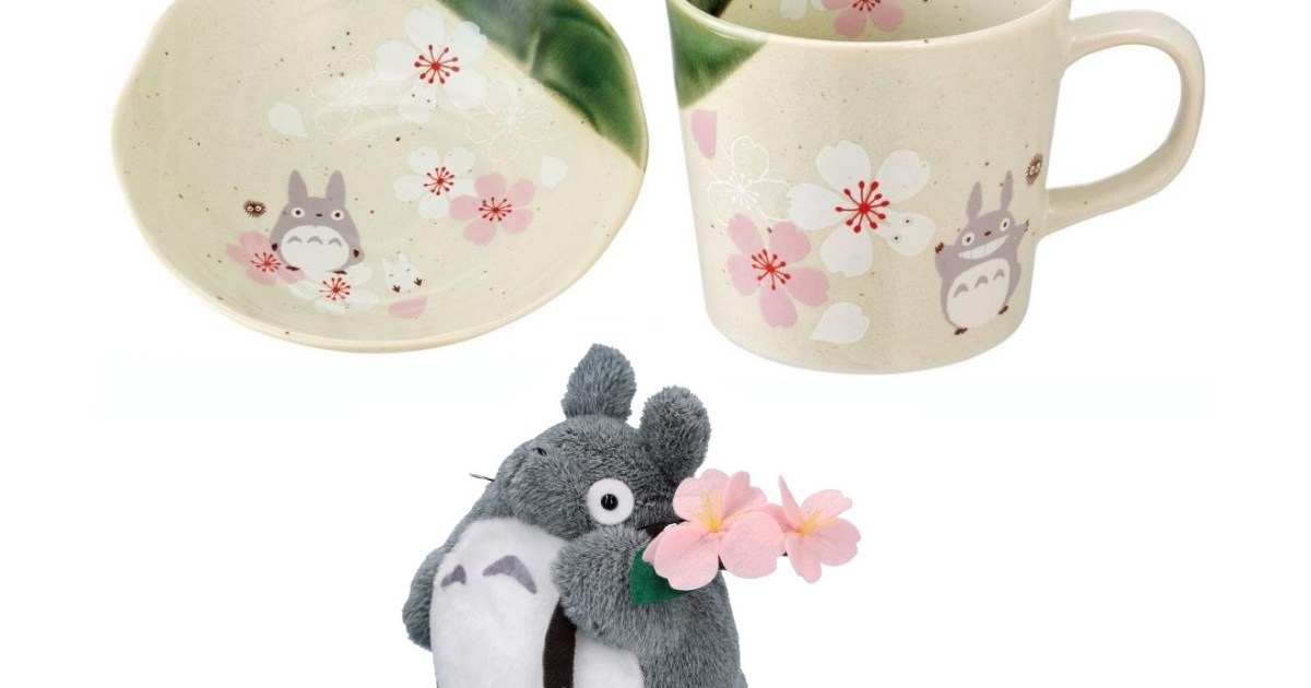 Cherry blossom Totoro tableware, interior decoration line arrives for Ghibli-style sakura spring