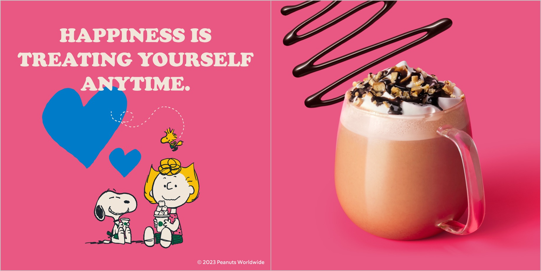Starbucks adds a Snoopy Frappuccino and Charlie Brown cappuccino