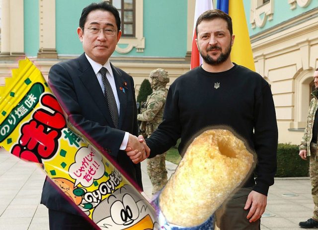 Japan PM’s cheap corn puff box for Ukrainian president has kind of logical explanation
