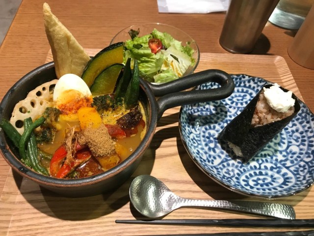 Soup curry and onigiri for breakfast at a super tasty semi-secret spot in Tokyo’s Shinjuku