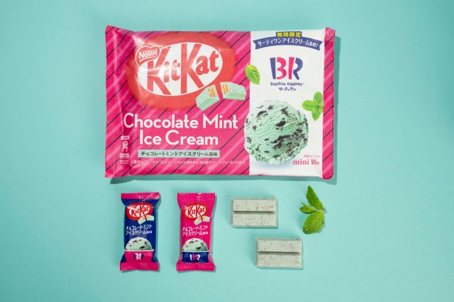 New Japanese KitKat captures the flavour of Baskin Robbins' choc mint ice  cream