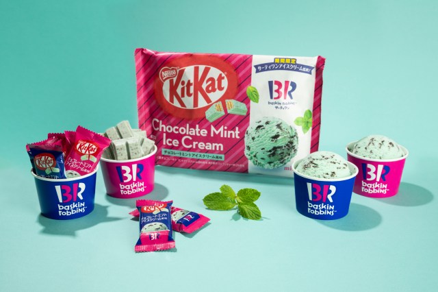 New Japanese KitKat captures the flavour of Baskin Robbins’ choc mint ice cream