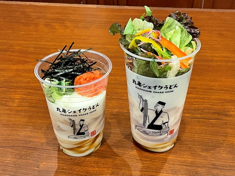Shake Udon One Hand Takeout Bukkake Noodle Cups Look To Shake Udon Eating In Japan【taste Test