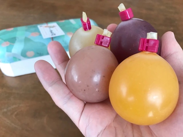 Japanese balloon jellies, or “Tengu’s Treasure”, are a very unique souvenir