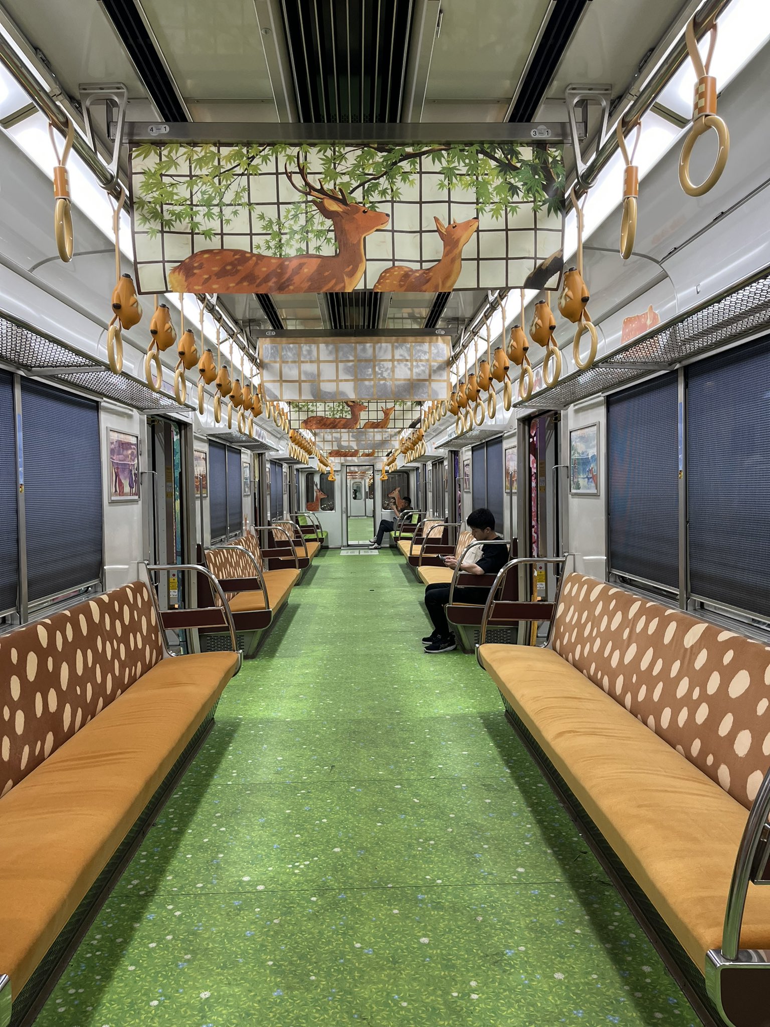 Japanese train goes viral for Nara deer decorations | LaptrinhX / News