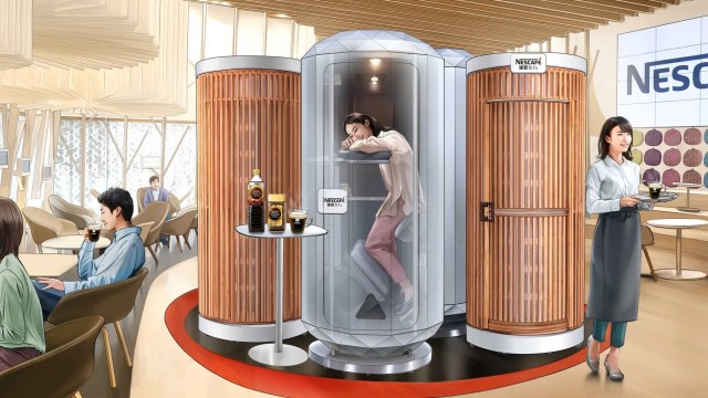 Standing sleeping pods coming to Tokyo cafe, promise to relieve fatigue and stress【Pics】