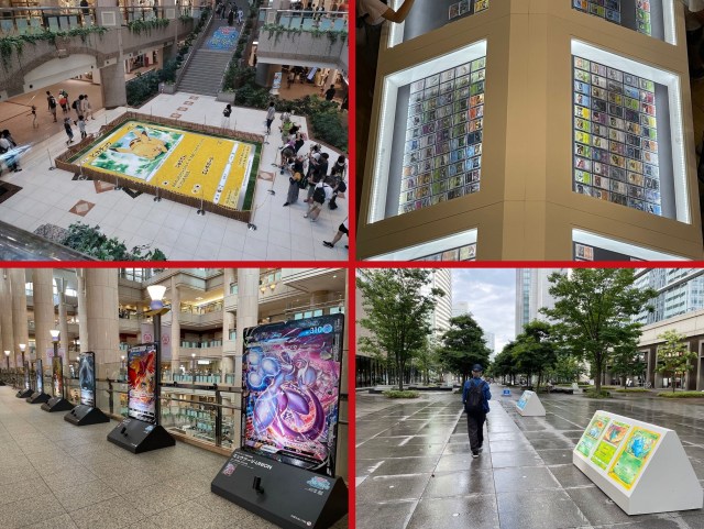 The massive Pokémon card public art display going on in Japan right now is a thing of beauty【Pics】