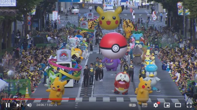 Amazing Pokémon parade with over 30 different species held as World Championships finish【Video】