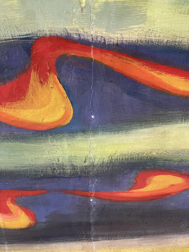 y.okamoto  版画 Single sheet woodblock printed suribotoke 摺仏 of 3 standing 11