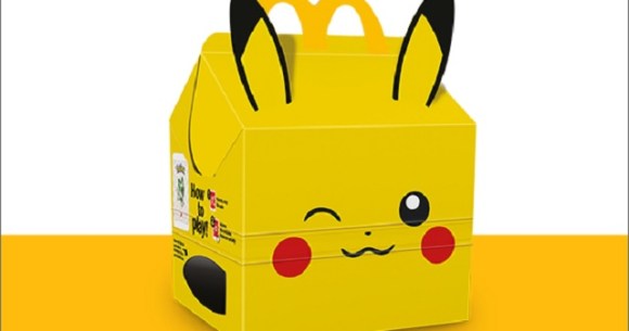 Pikachu is now the McDonald's Happy Meal Box, but not in Japan
