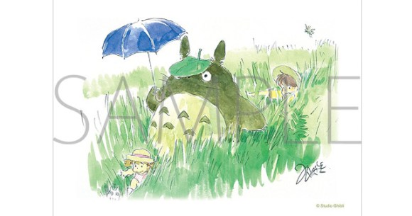 totoro umbrella drawing