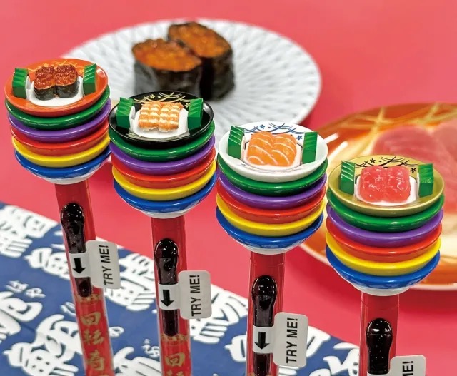 New rotating sushi pens from Japan bring the fun of a restaurant to your desktop