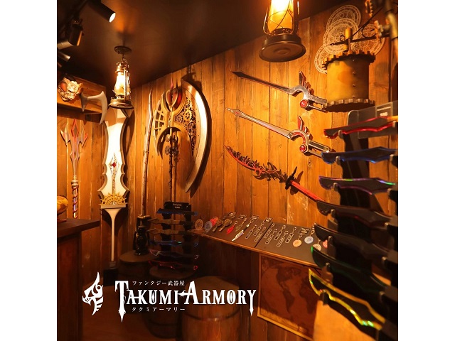 Fantasy RPG-style cosplay weapon shop opening in downtown Tokyo