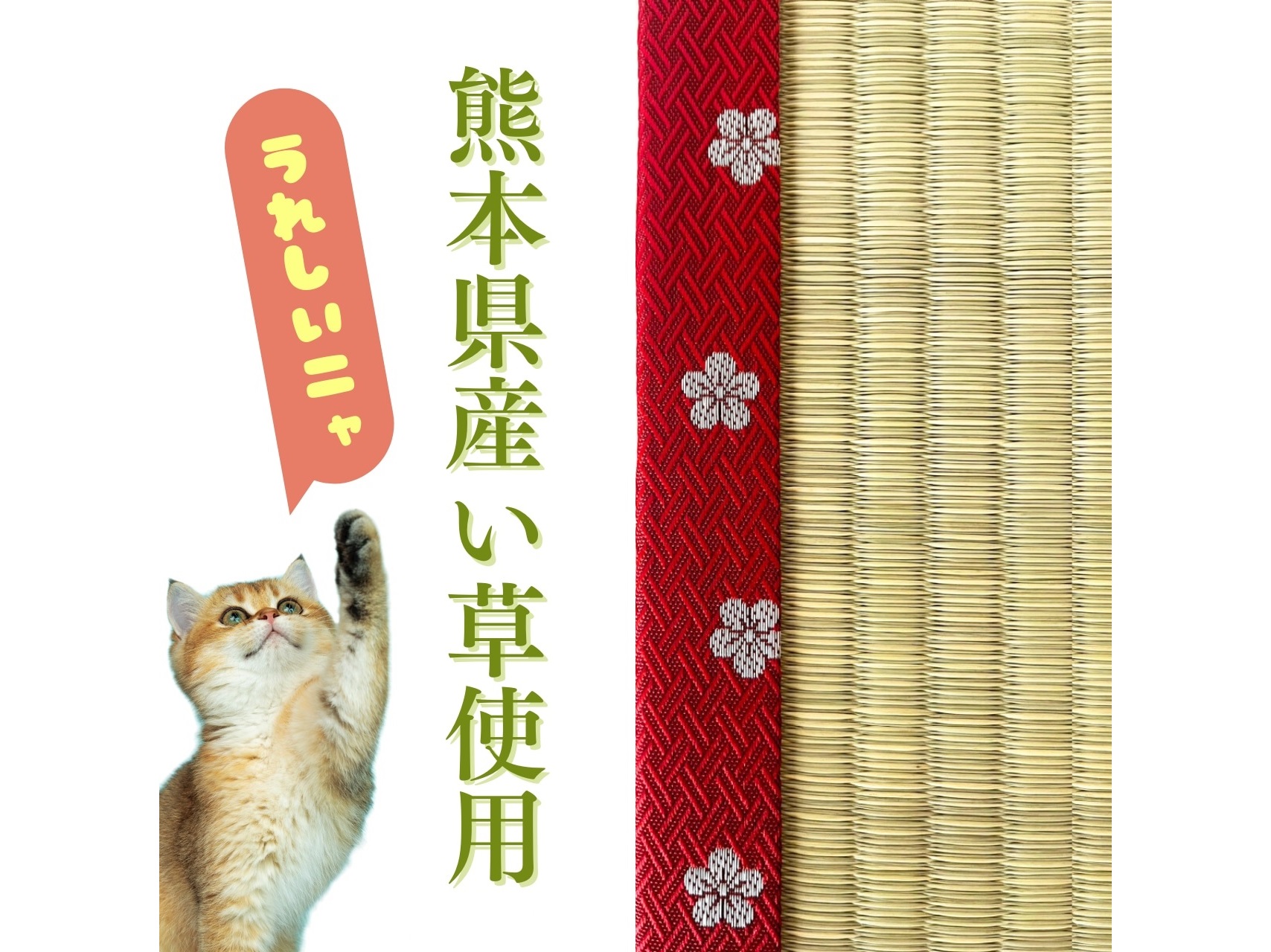 Japanese tatami scratching mats for “their lordships, the cats” being handmade in Kumamoto【Pics