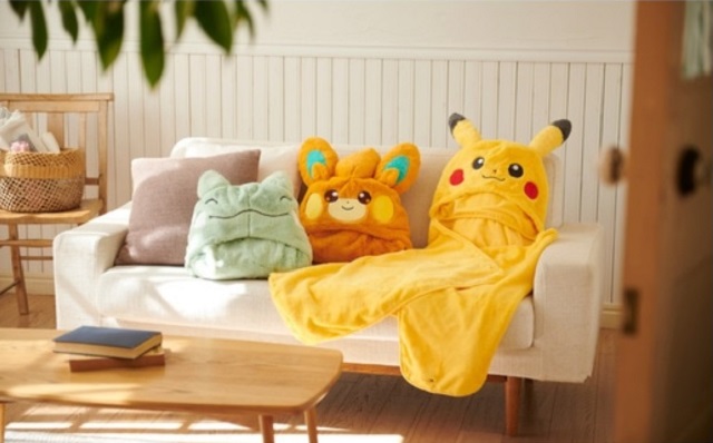 New Pokémon blankets are part plushie cushion, part fluffy wrap, and all adorable【Photos】