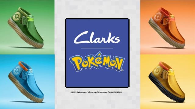 Shoe brand Clarks Torhill teams up with Pokémon for the nostalgic starter shoes of your choice