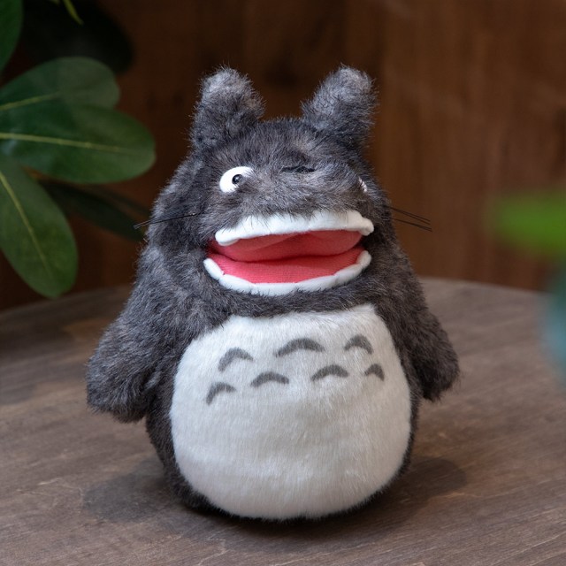 Barking Totoro plush toy Studio Ghibli anime shop merchandise photos