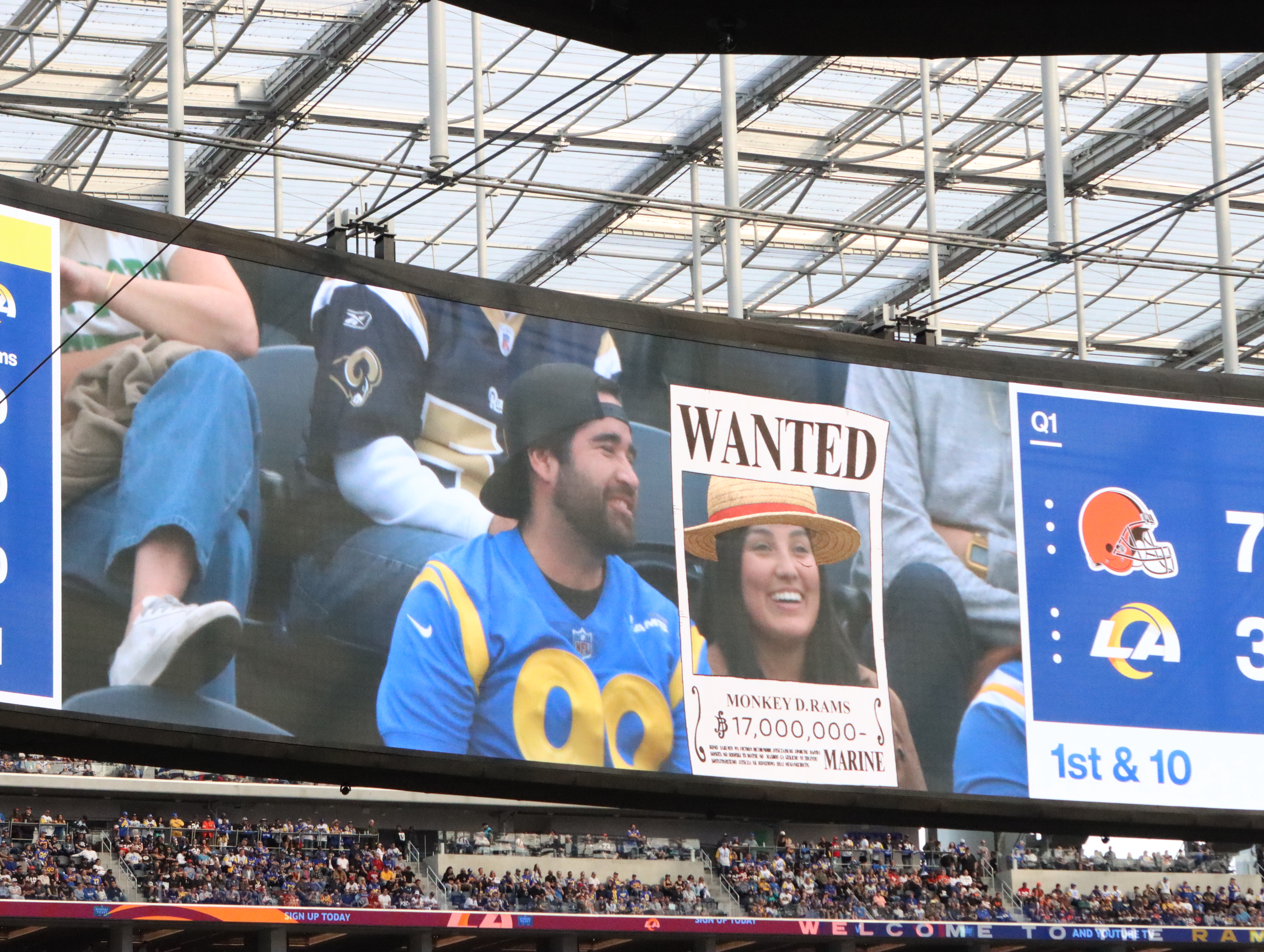 One Piece helps lead LA Rams to victory during collaboration event at ...