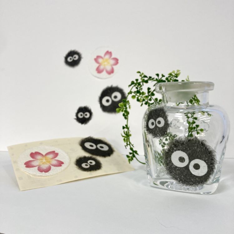 Ghibli Soot Sprite stickers use special Japanese washi paper for sticky ...