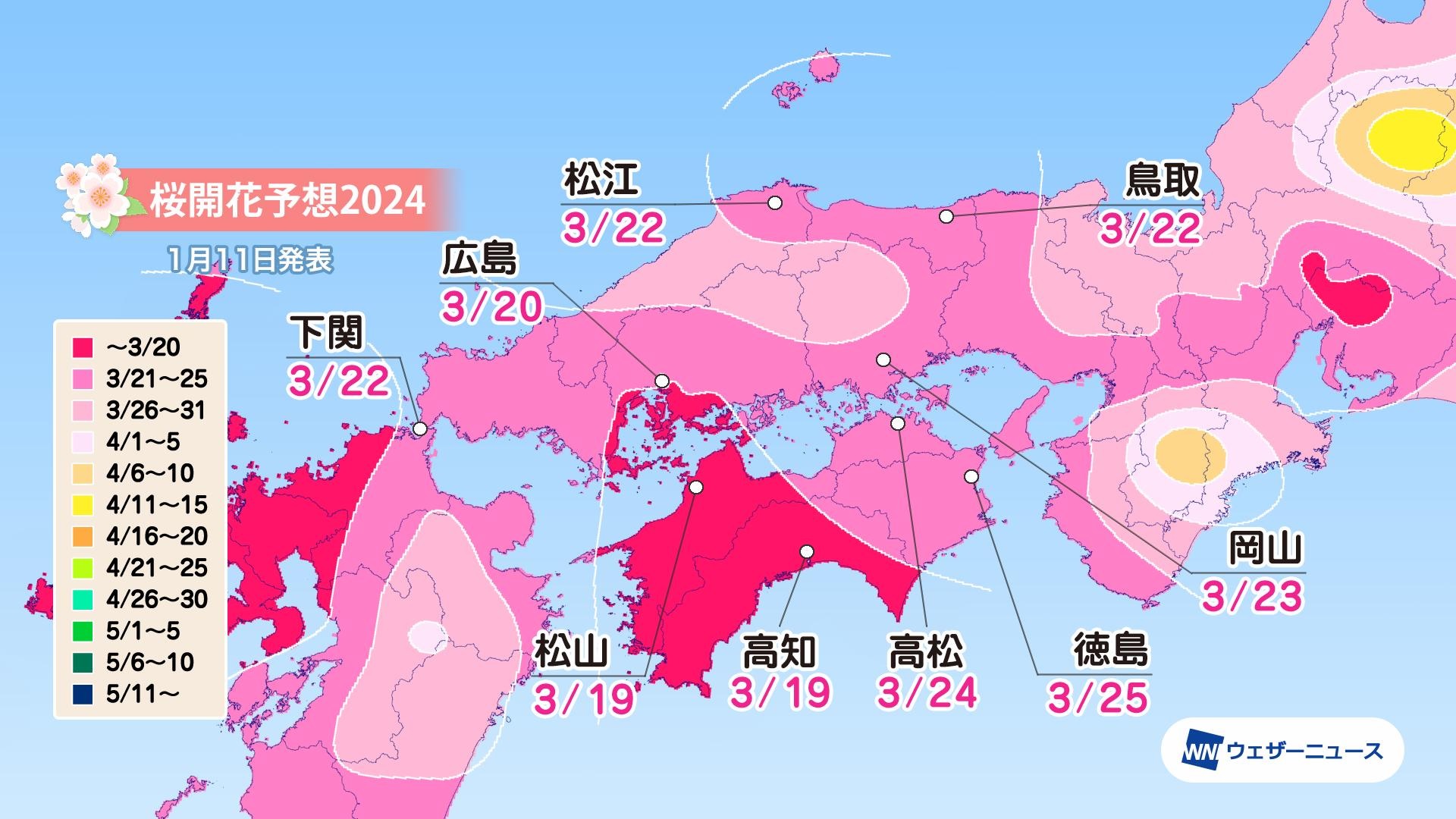 Super Detailed Cherry Blossom Forecast Maps Show Early Arrival For   SF 4 