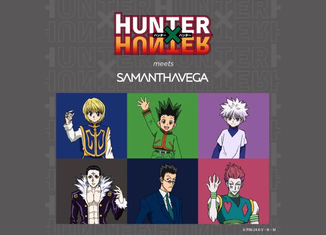 Hunter x Hunter teams up with accessory brand Samantha Vega for colorful character collections