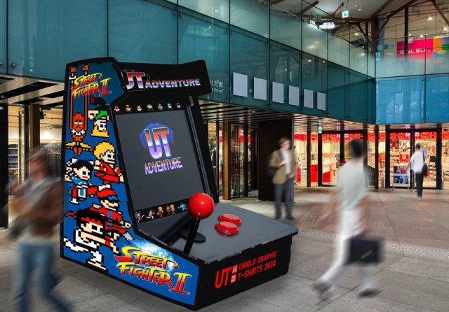 Uniqlo built a giant, playable arcade game to celebrate its new line of Capcom T-shirts