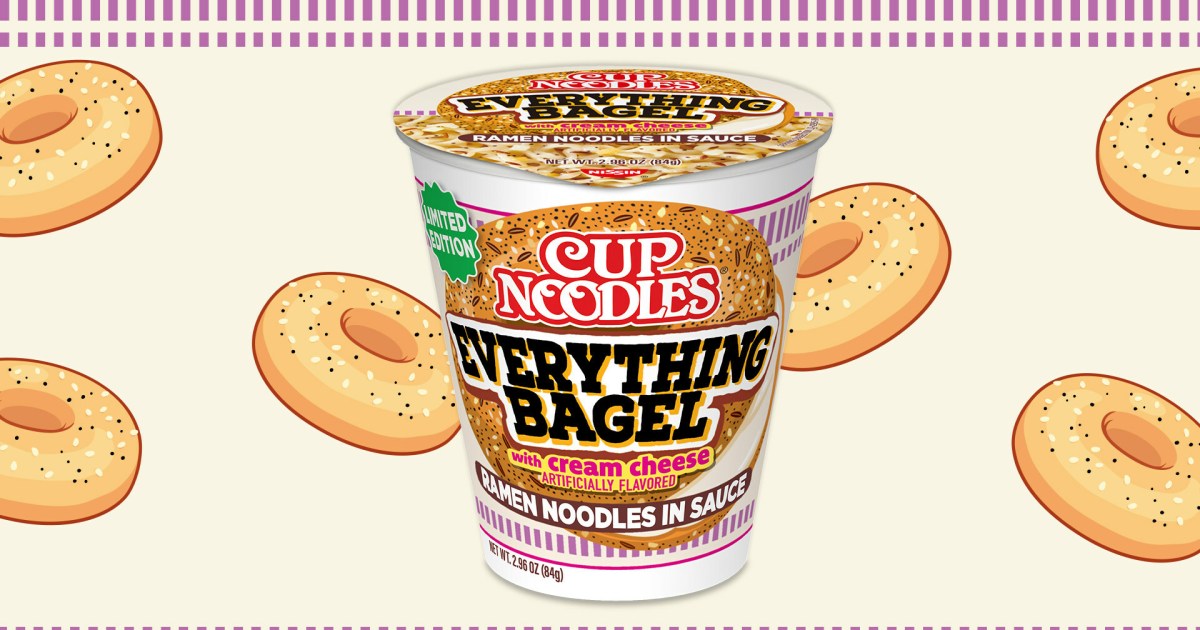 Instant Everything Cup Noodles Everything Bagel surprises ramen lovers around the world ...