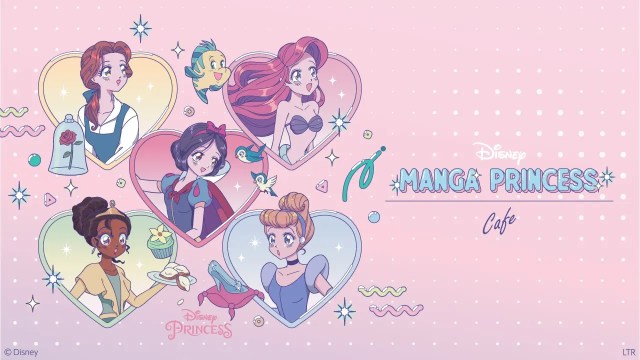Disney princesses get official manga makeovers for Manga Princess Cafe opening in Tokyo