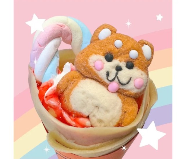 Tokyo’s adorable Shiba Inu crepe might be the most Harajuku you can wrap in a dessert