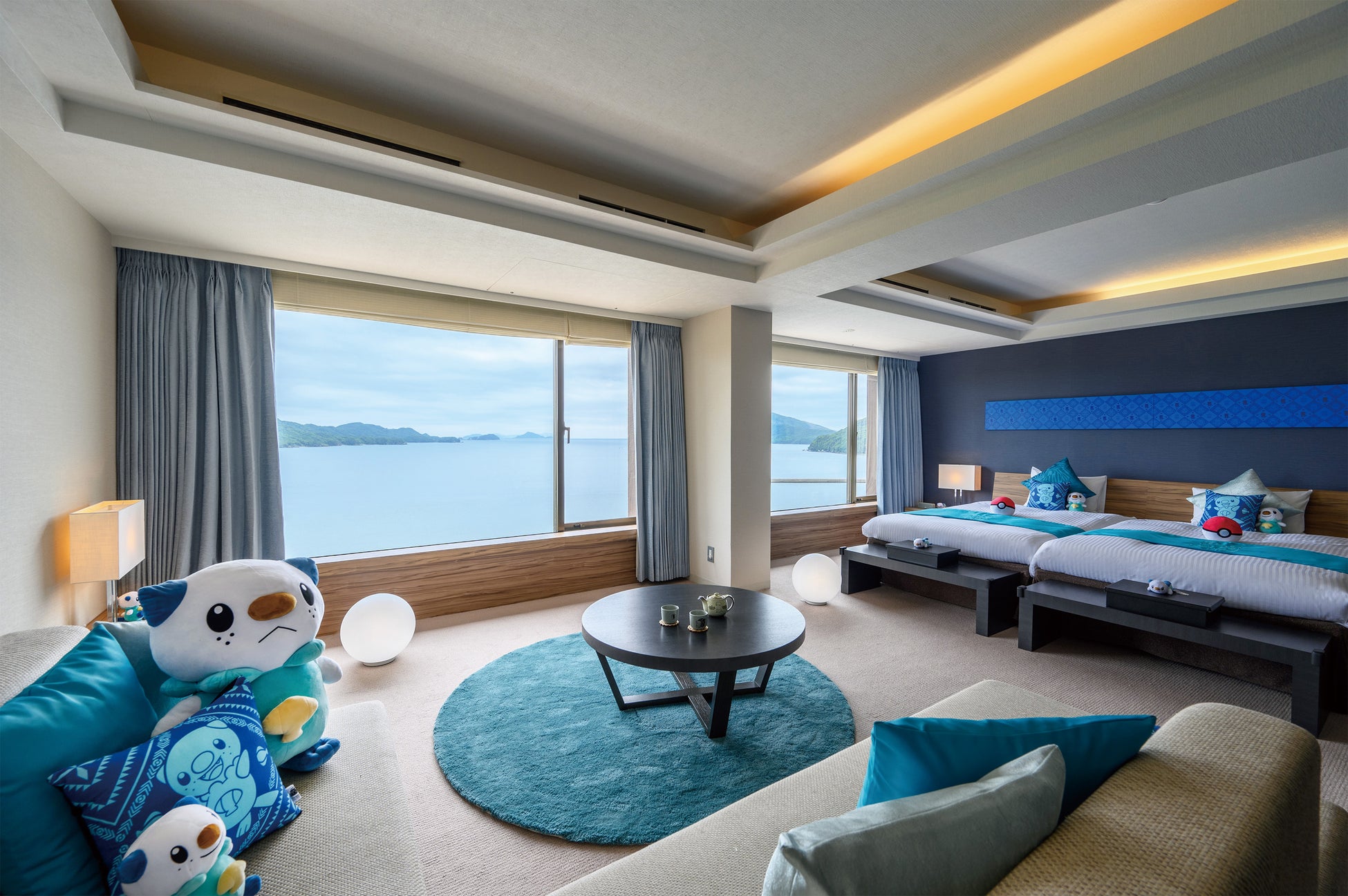 Vacation with Oshawott in this Pokémon collaboration hotel room in