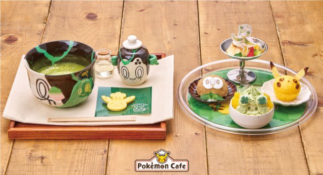 Pokémon Cafe serves up a green tea ceremony in Japan with Poltchageist and Sinistcha matcha menu