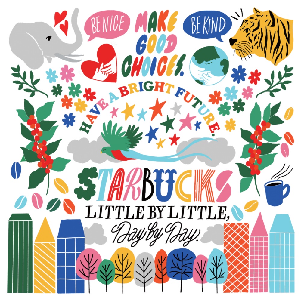 Starbucks teams up with Japanese illustrator Shogo Sekine for