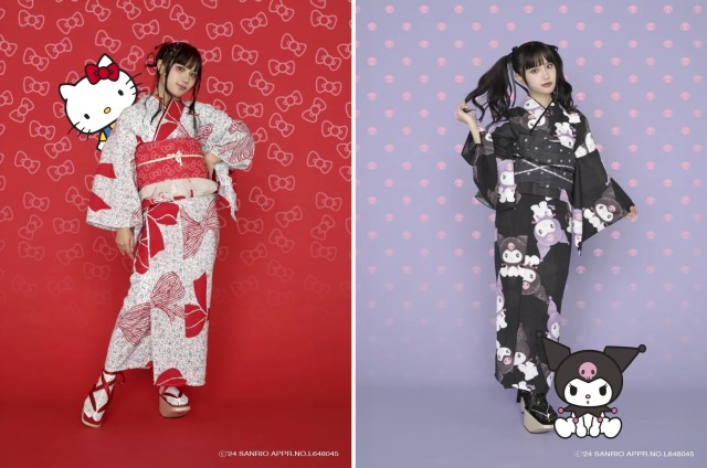 New Hello Kitty and friends summer kimono are perfect for Sanrio-loving parents, kids, and sisters