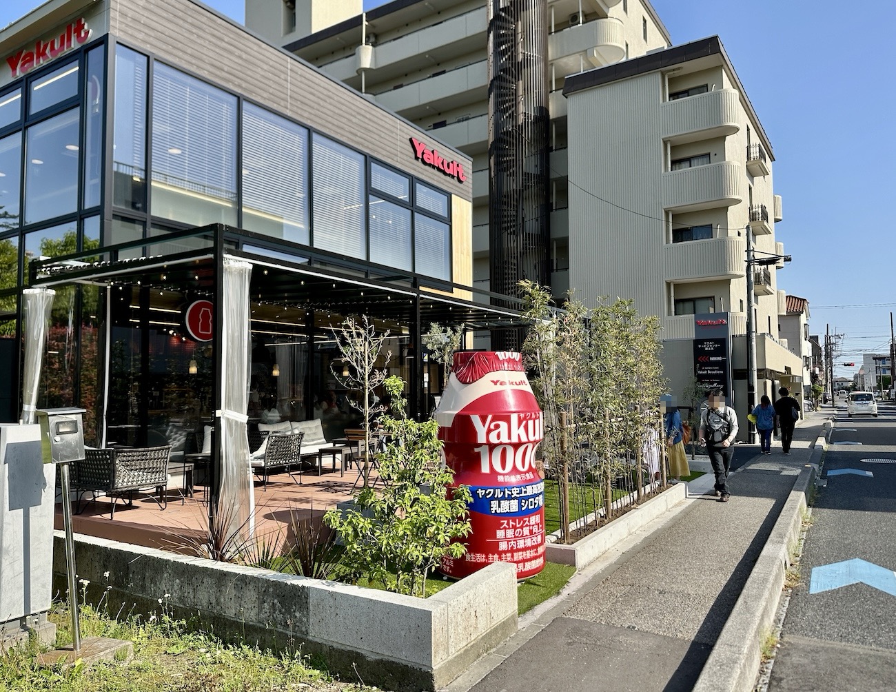 Japan’s first-ever Yakult cafe serves a rare probiotic ice cream in the shadow of a famous castle