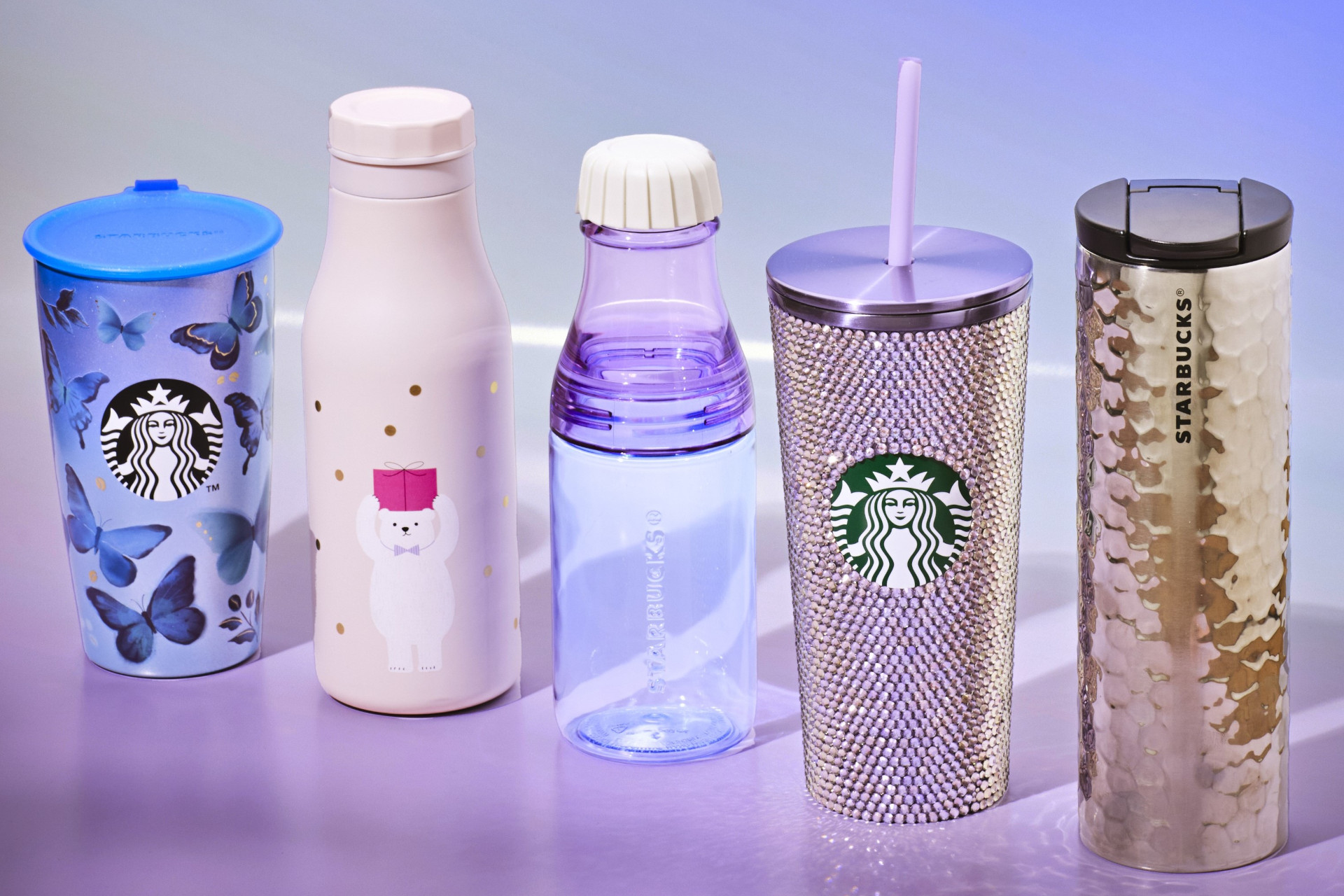 2 Starbucks Sakura Bottles 2015 cold cup deals