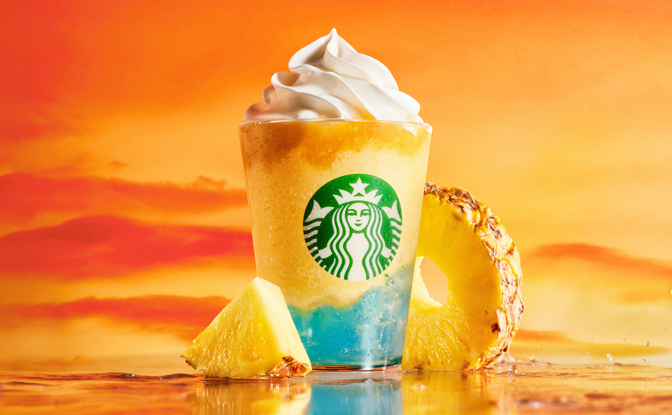 Starbucks Japan releases a Sunset Frappuccino as a sayonara to summer