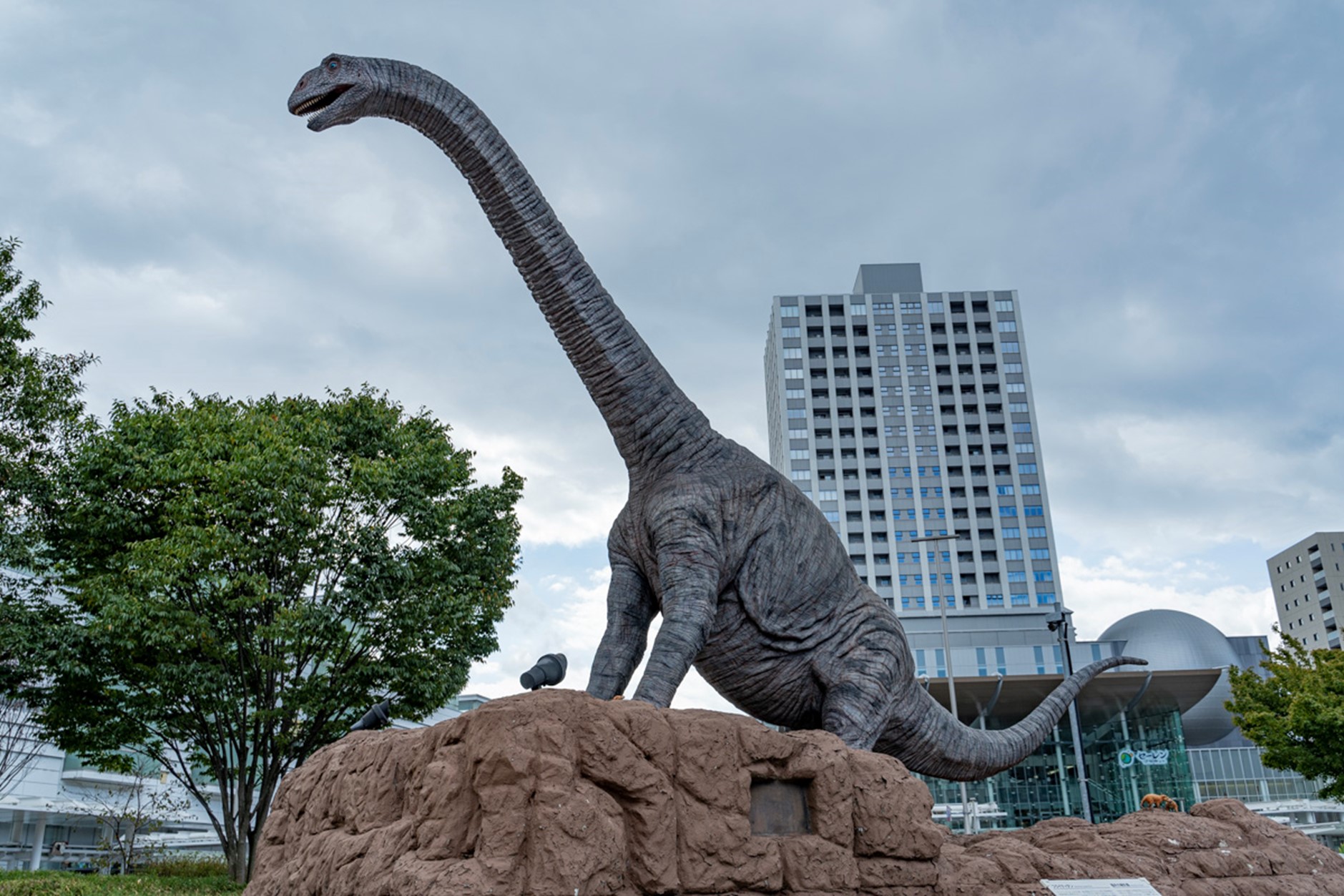 Japan’s robot dinosaur population continues to grow with new
addition at Fukui Station