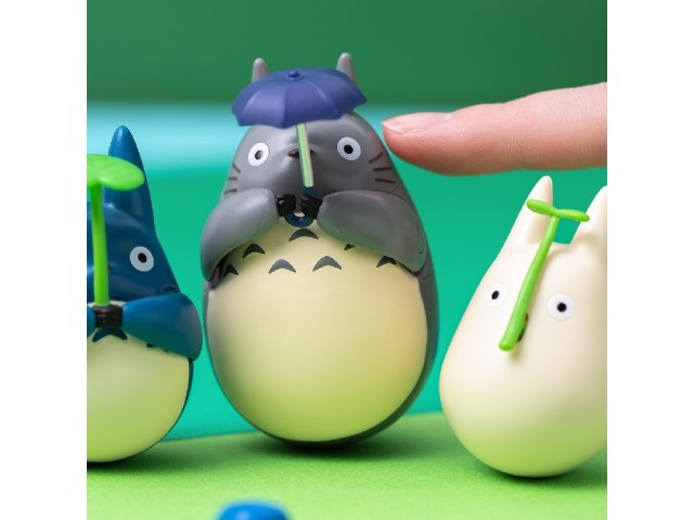 Totoro and No-Face Okiagari Boshi figures are adorable reminders to never let life knock you down