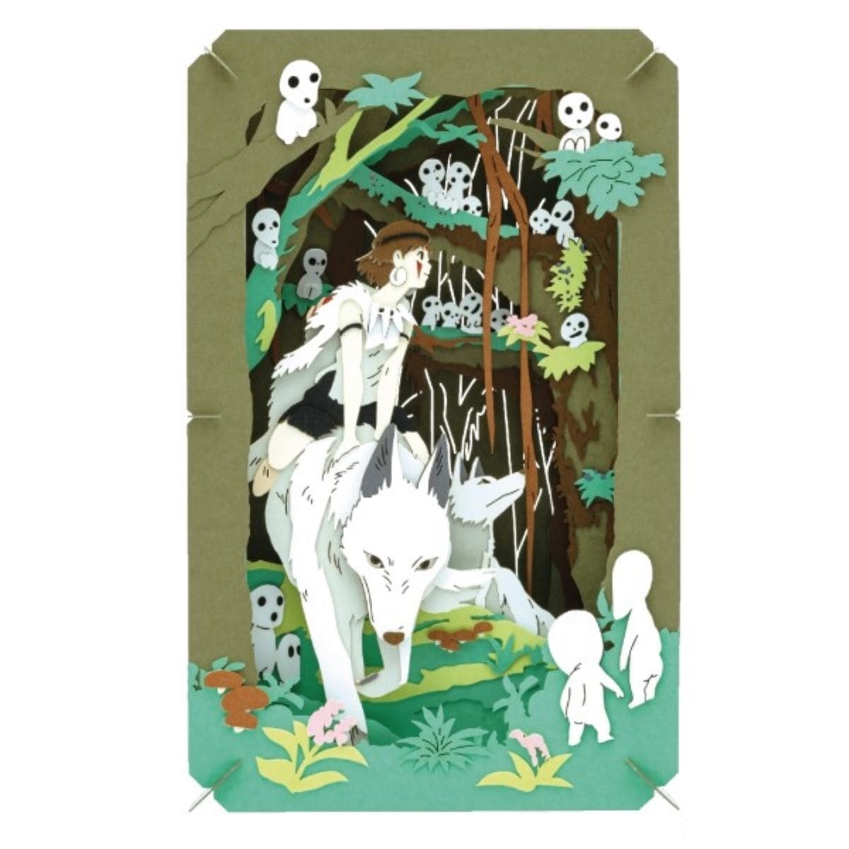 New Ghibli papercraft kit gives you a little Princess Mononoke forest ...