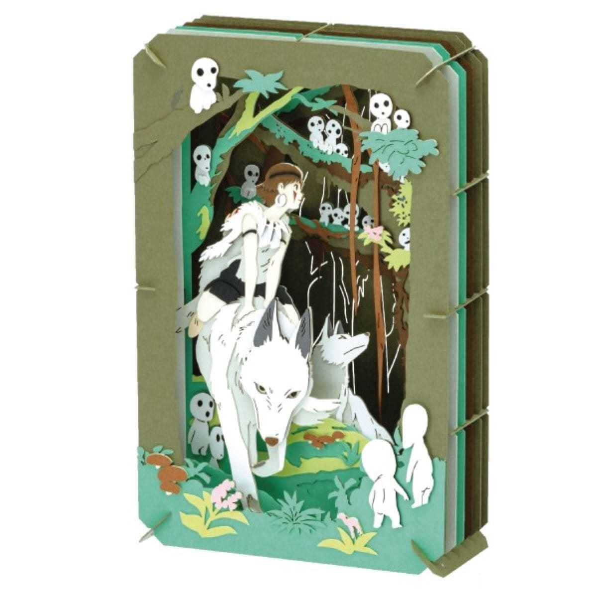 New Ghibli papercraft kit gives you a little Princess Mononoke forest ...