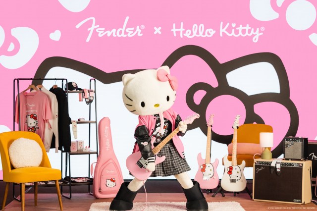 Made In Japan Fender Limited Edition Hello Kitty Stratocaster now on sale in Japan