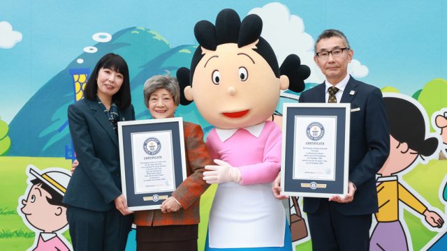 Sazae-san breaks own Guinness World Records again for 55 years on television