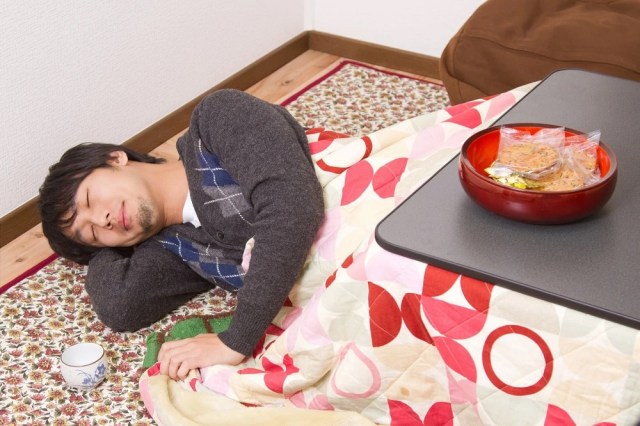 Bear breaks into house in Japan, quickly begins spending winter exactly like Japanese people do