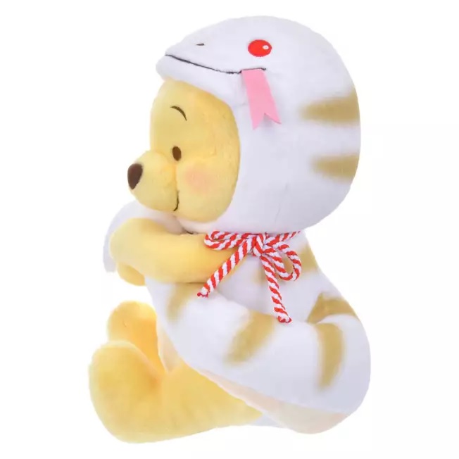 Serpentine Winnie the Pooh Year of the Snake plushies, Mickey and