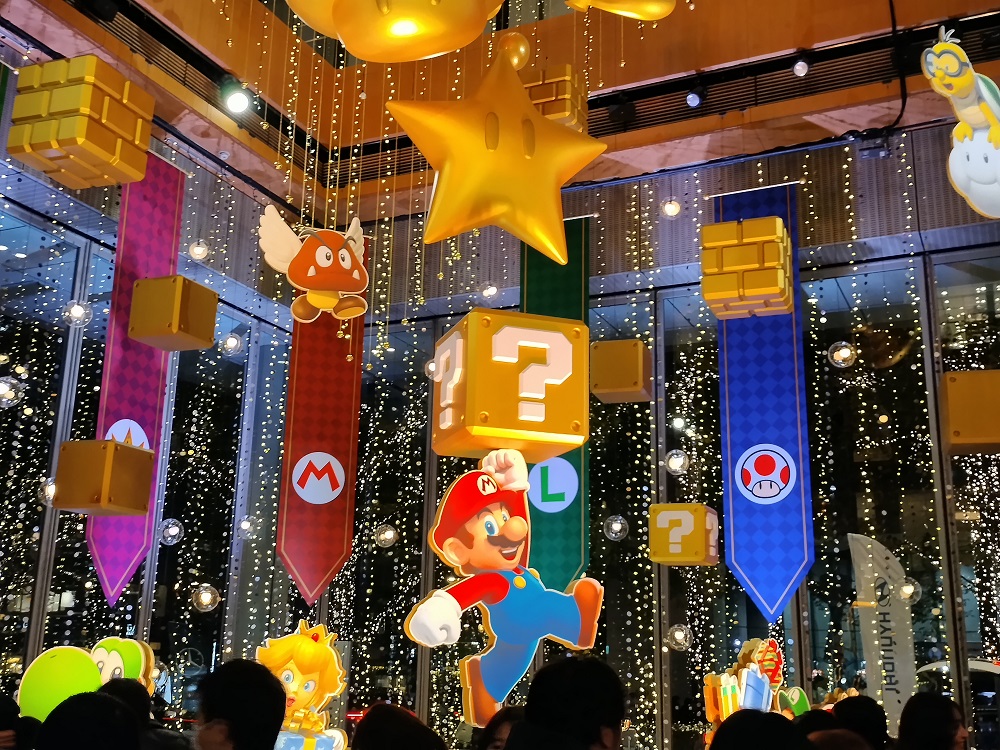 Tokyo's Super Mario Christmas decorations are impressive.