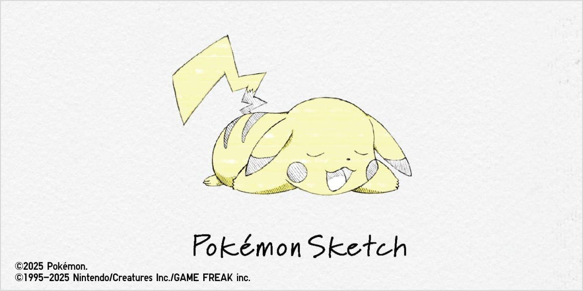 Pikachu recharges with new adorable Pokémon Sketch T-shirts by Pokémon and Uniqlo.