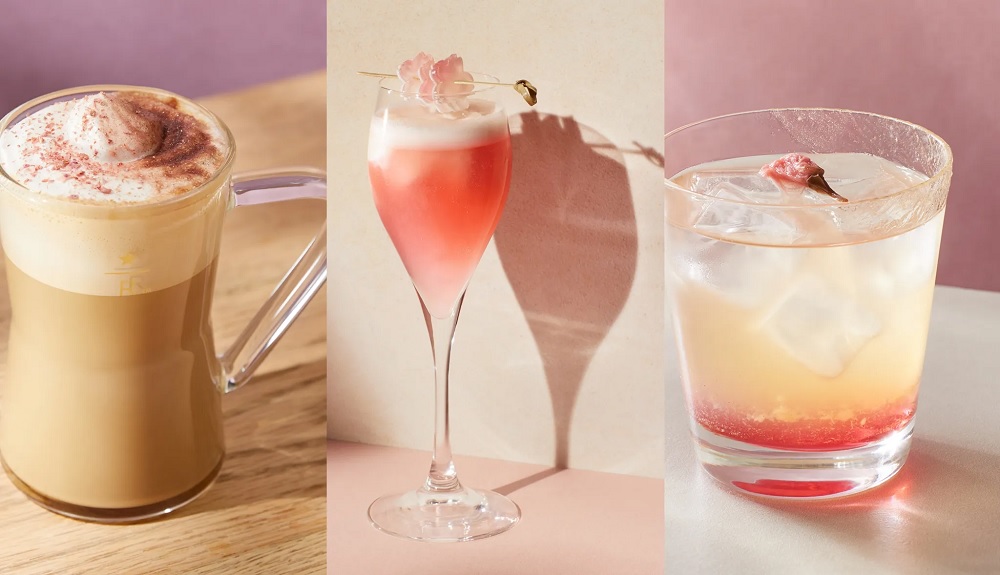 Starbucks Japan launches sakura cherry blossom drinks and food at Reserve Roastery Tokyo.